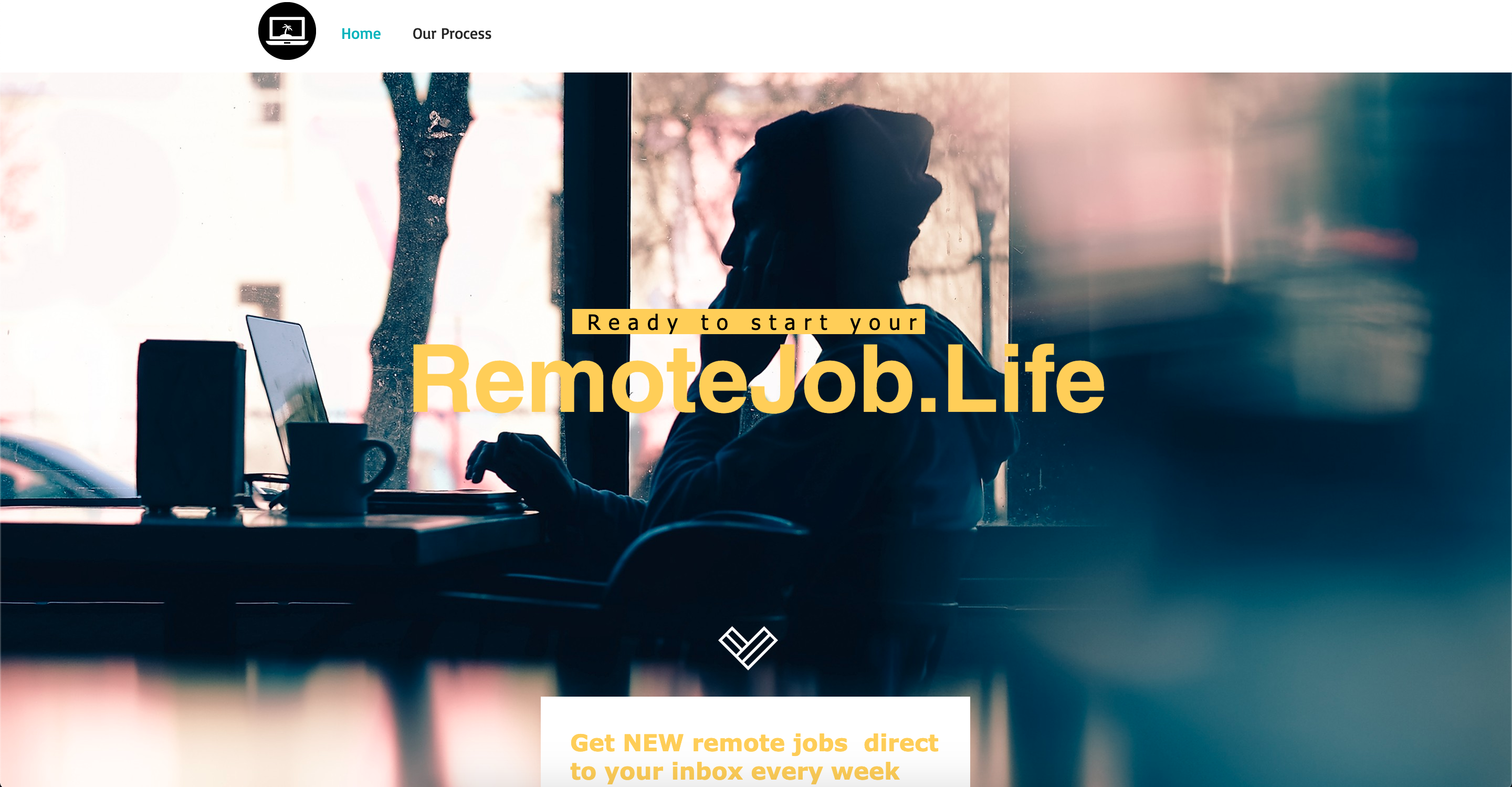 remote job life website screenshot